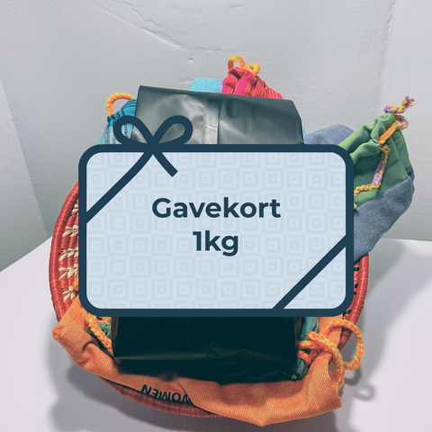 Gavekort, 1 kilo kaffe