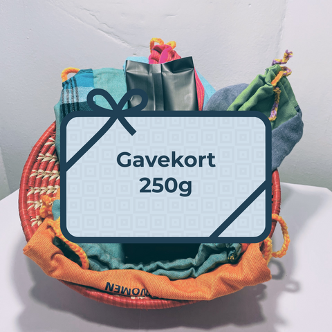Gavekort, 250 gram kaffe