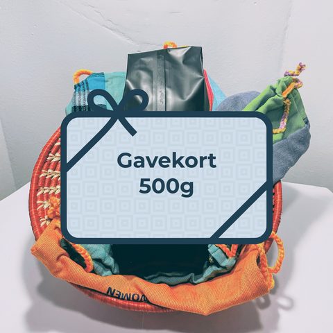 Gavekort, 500 gram kaffe