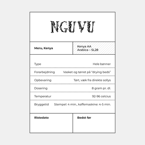 Kaffebønner mellemristet