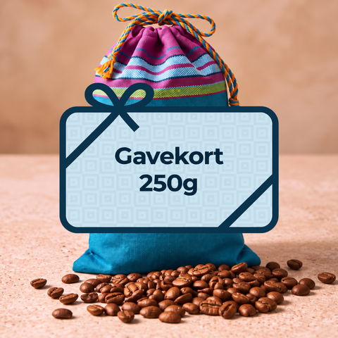 Gavekort, 250 gram kaffe
